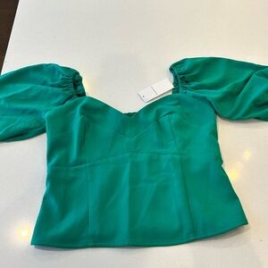 NWT Abercrombie bubble sleeve top